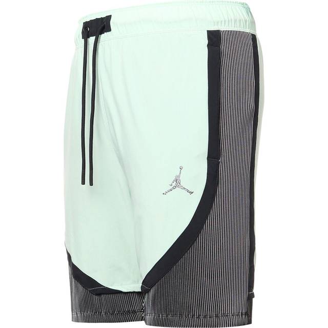 Men's Air Jordan Logo Micro Mark Lacing Colorblock Casual Shorts Mint Green - MULTI-COLOR