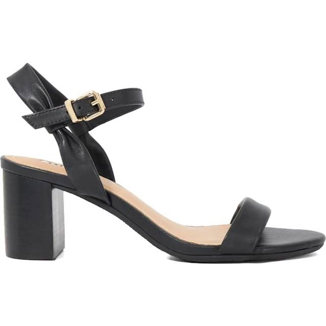 Wide Fit 'Jaliz' Leather Sandals - Black - 7