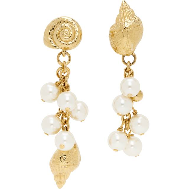 Chloé Gold 'The Chloé Shells' Earrings - 9DC Vintage Gold - UNI