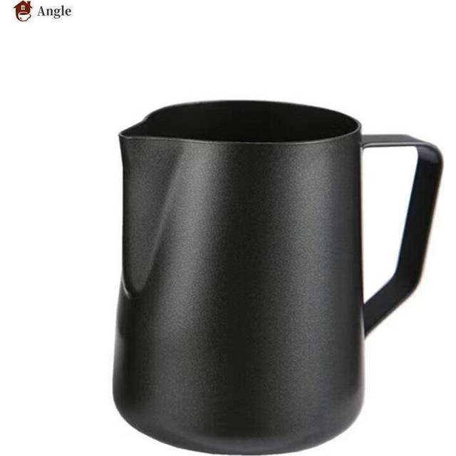 (a-Teflon 350ml) 350/600ML 304 Stainless Steel Milk Jug Frothing Pitcher Coffee Milk Frother Latte Art Milk Foam CoffeTools