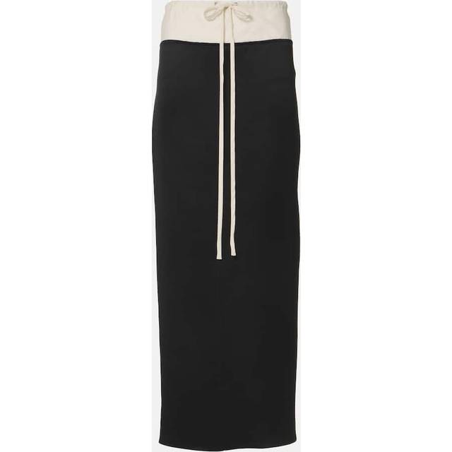 Khaite Chet satin maxi skirt - black (UK 6)