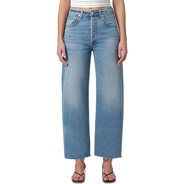 Ayla Raw Hem Crop in Telegraph - 25