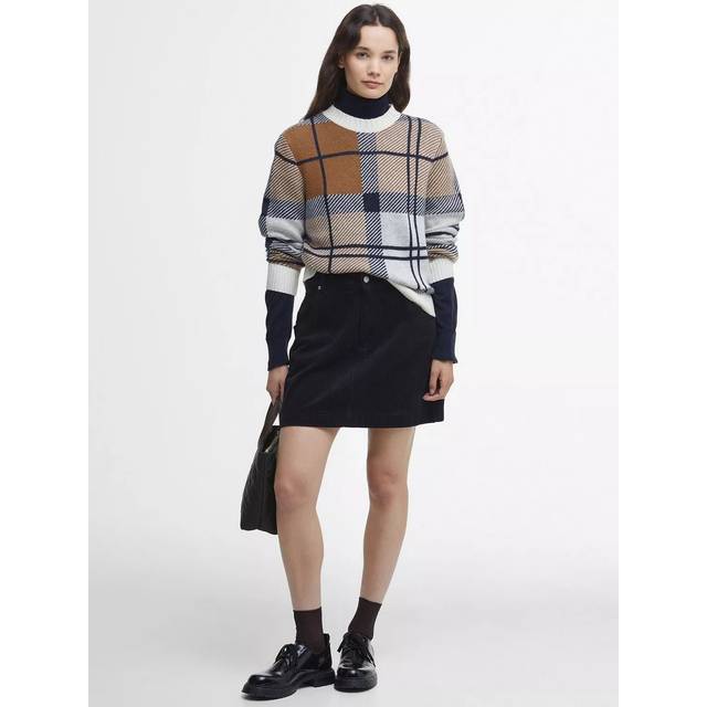 Barbour Tessa Mini Skirt - Navy, Navy, Size 16, Women