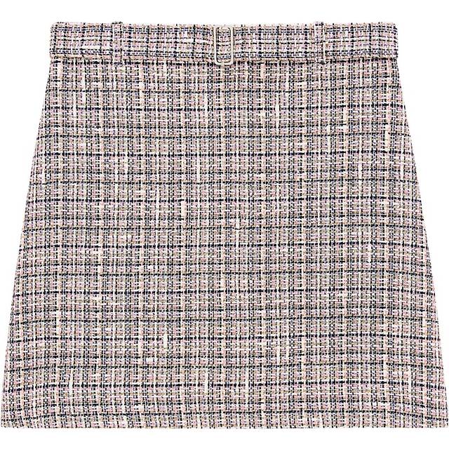 Theory Tweed A Line Mini Skirt
