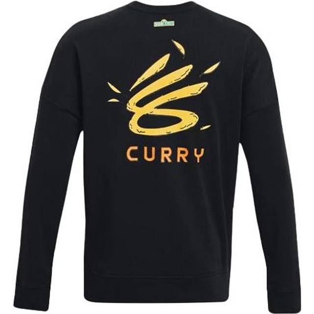 Under Armour Curry X Sesame Street Big Bird Graphic Fleece Pullover Hoodie Men Tops Black 1369617-001 XL
