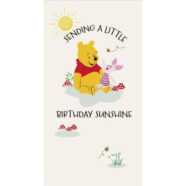 Disney winnie the pooh birthday card boys girls a little birthday sunshine