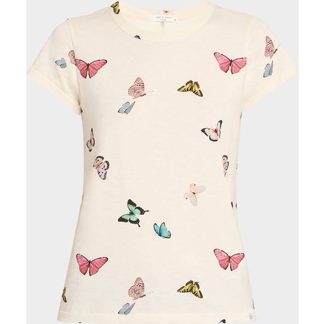 Ozzy Allover Butterfly Tee - IVORYMULT - Small