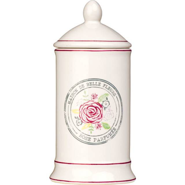 Belle Cotton Pad Ear Bud Jar Holder Cotton Wool Ball Cosmetic Organiser Cream