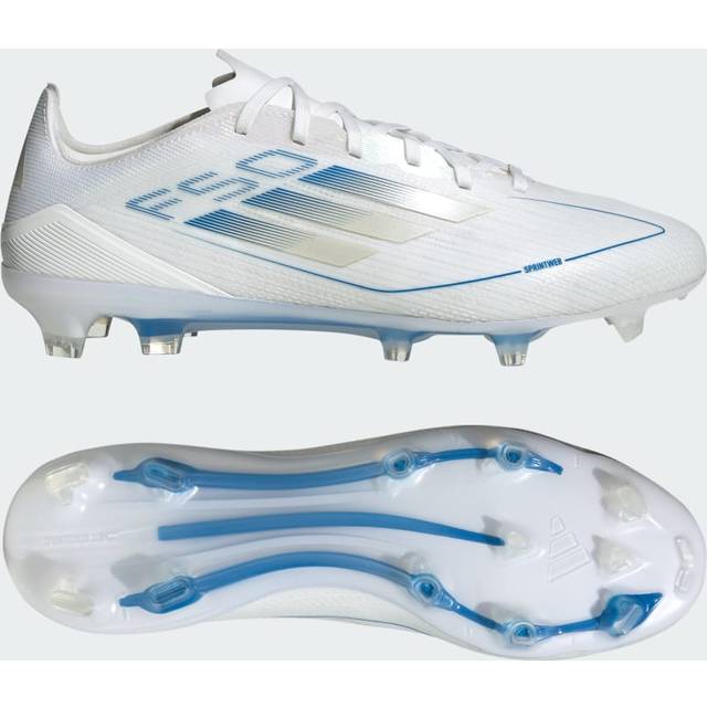 adidas F50 Pro FG Polar Victory - Vit/Silver/Blå - Gräs (FG) - ['Vit'] (40⅔)