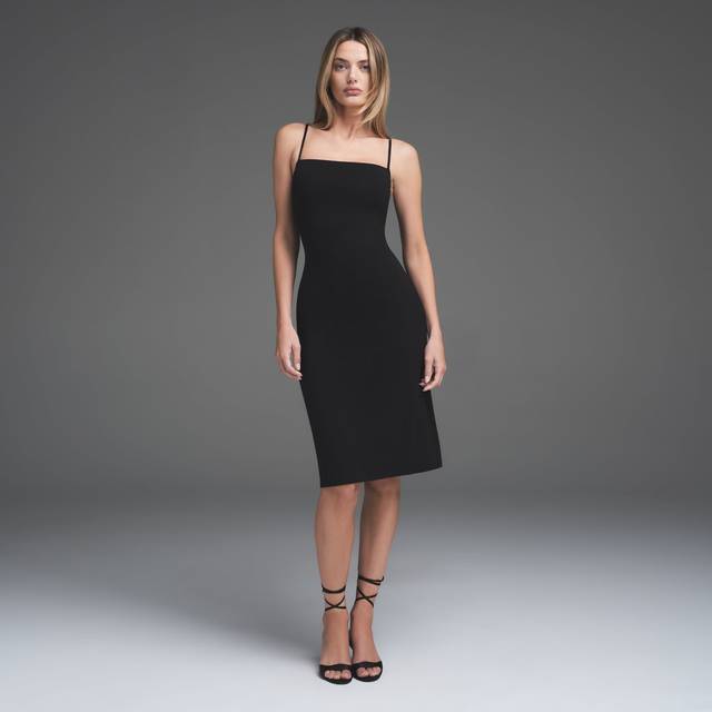 SKIMS Midi Dress | Black | XL | Smooth Layers - Obsidian