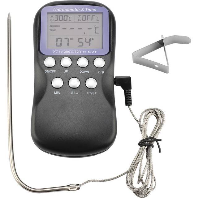 Digital Wired Barbecue BBQ Meat Oven Electronic Thermometer Grill Cooking Food Probe