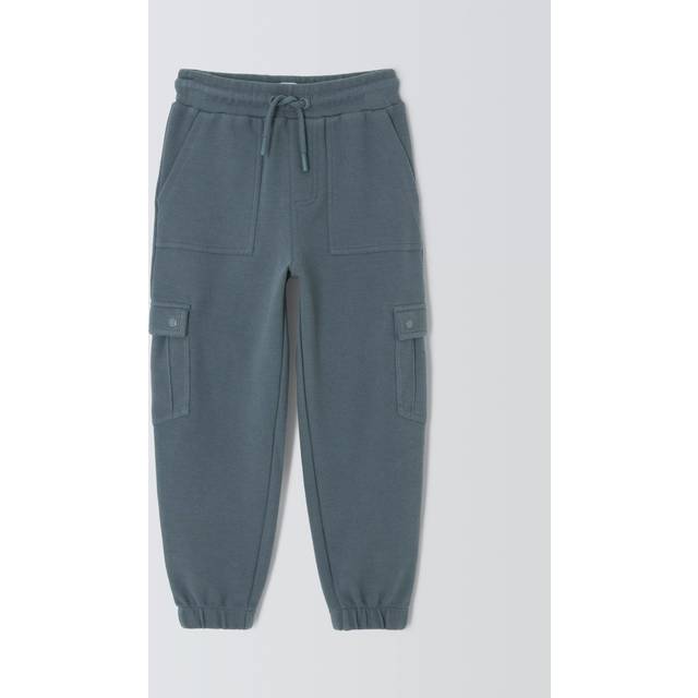 John Lewis Kids' Cargo Cotton Twill Joggers, Grey