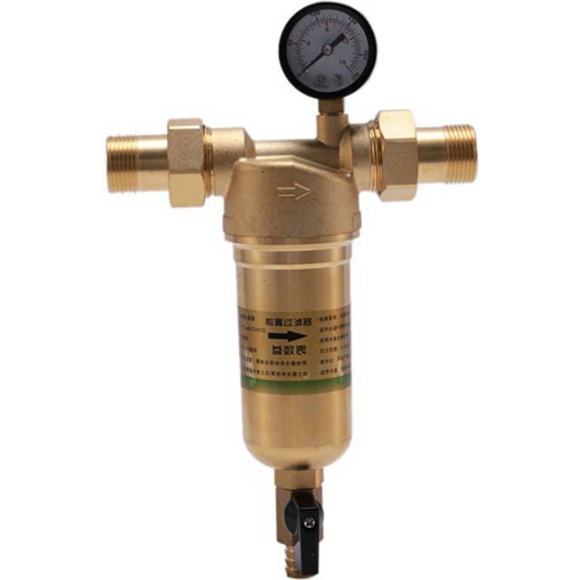 Water Purifier Filter,Reusable Spin Down Sediment Flushable Water Filter Pre-Filtration System Protector for Whole House