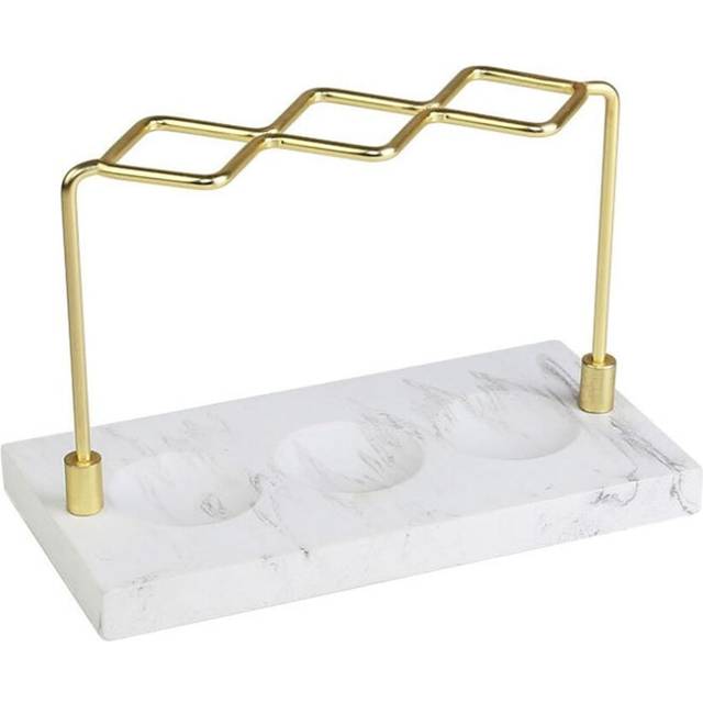 (Gold, 2) Golden Storage Rack Makeup Bathroom Organiser