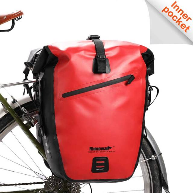 Rhinowalk Bike Bag Waterproof Bike Pannier Bag 27L,(for Bicycle Cargo Rack Saddle Bag Shoulder Bag Laptop Pannier Rack Bicycle Bag Professional