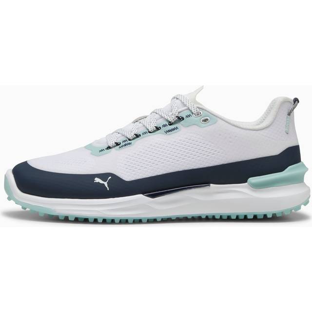Puma IGNITE Elevate X Spikeless Waterproof Shoes - White/Deep Navy/Modern Mint White/Deep Navy/Modern Mint / 10.5