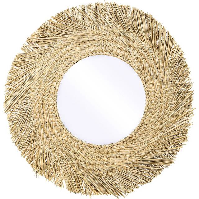 Privatefloor - Wall Mirror - Boho Bali Round Design (60 cm) - Rewu