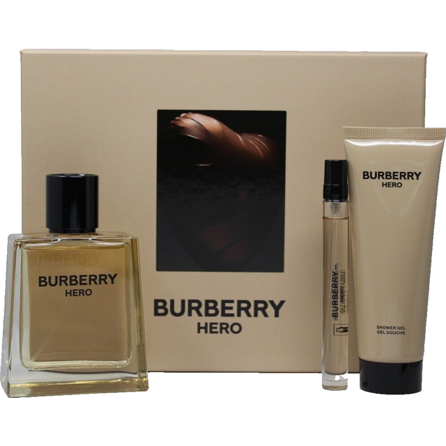 Burberry Hero Gift Set 100ml EDT + 75ml Body Wash + 10ml EDT