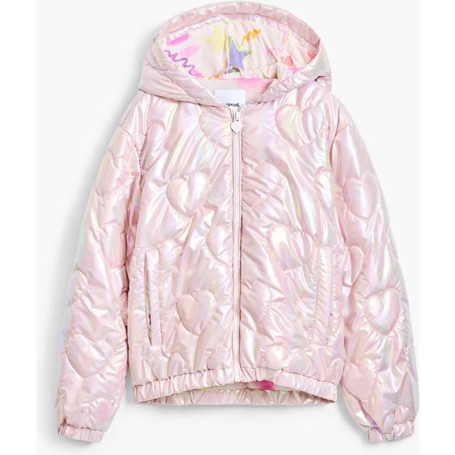 Metallic quilted coat
