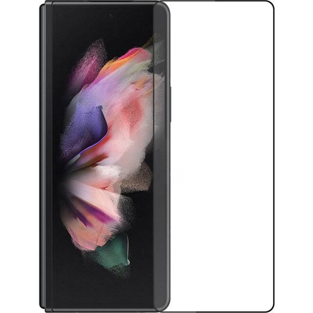 Samsung Galaxy Z Fold3 (5G) Full Fit Härdat Skärmskyddsglas - Genomskinlig / Svart