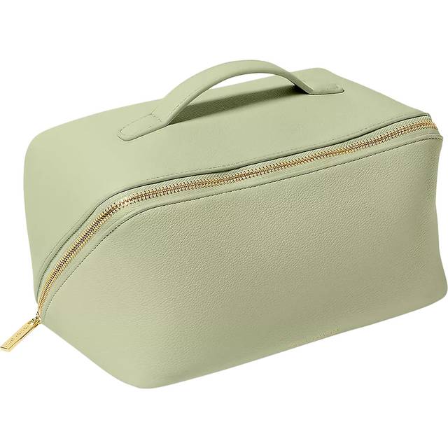 Katie Loxton Large Zip Around Lay Flat Makeup Bag, Sage