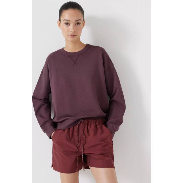 HUSH Cut Out Back Sweatshirt, Fudge Brown