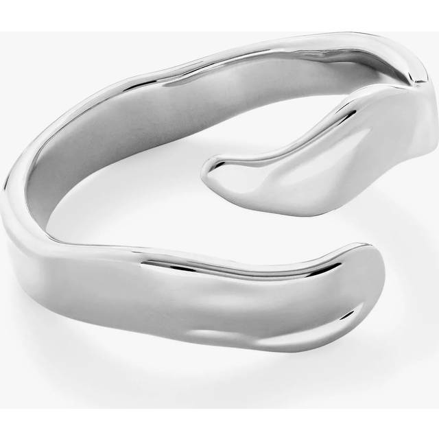 Monica Vinader The Wave Wrap Ring, Silver