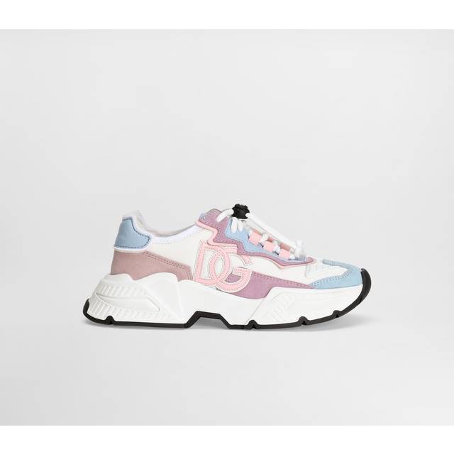 Dolce & Gabbana Nylon Mesh Daymaster Sneakers With Dg Logo - Woman Shoes (24-38) Multicolor 35