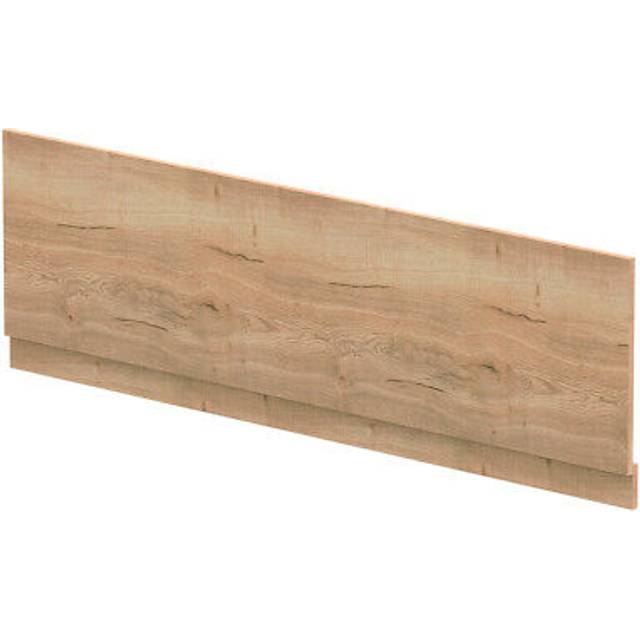 Nuie Woodgrain Bath Front Panel with Plinth | Autumn Oak | MDF | 1800mm