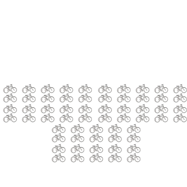 60Pcs/Lot Metal Beer Bottle Opener Cute Bike Bicycle Keychain Key Rings for Openers Gift Cycling