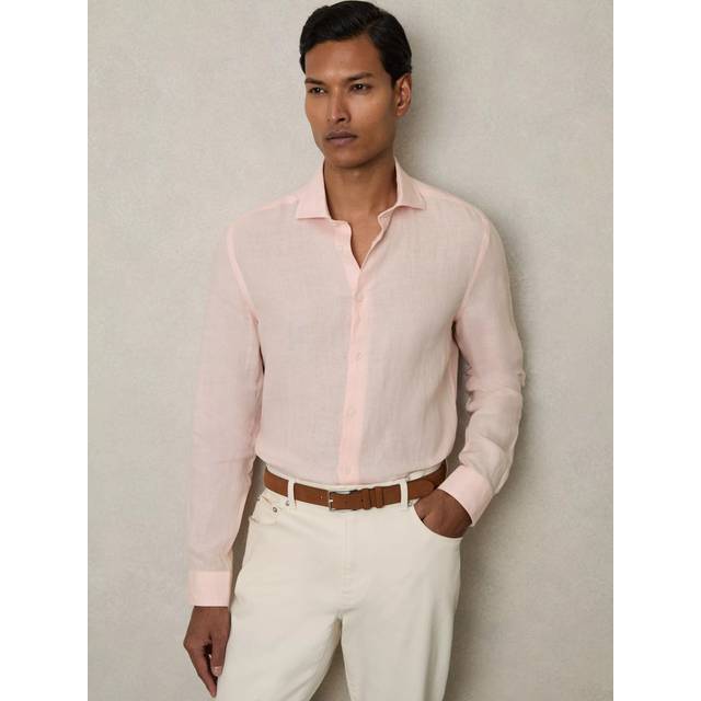 Reiss Ruban Linen Button-Through Shirt