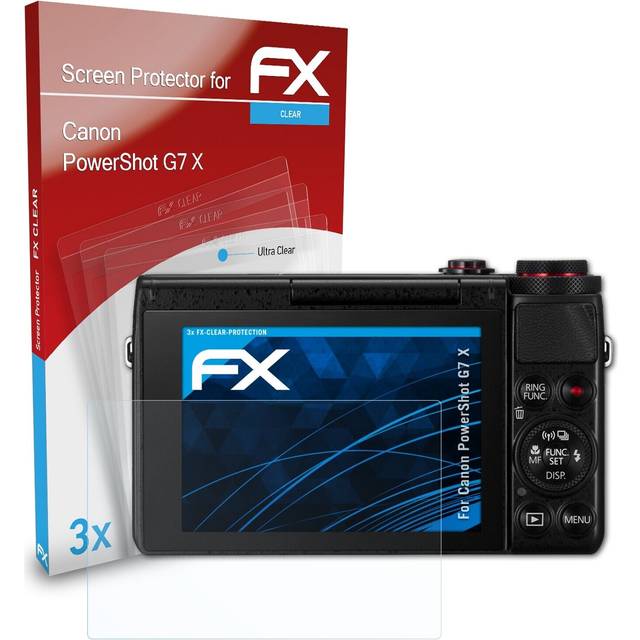 Atfolix 3x screen protector for canon powershot g7 x clear