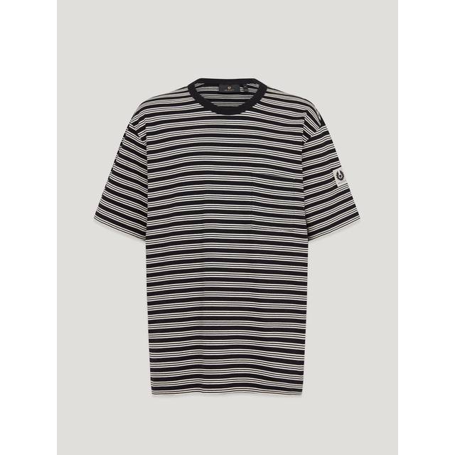 Belstaff Drum Rail Stripe T Shirt Black