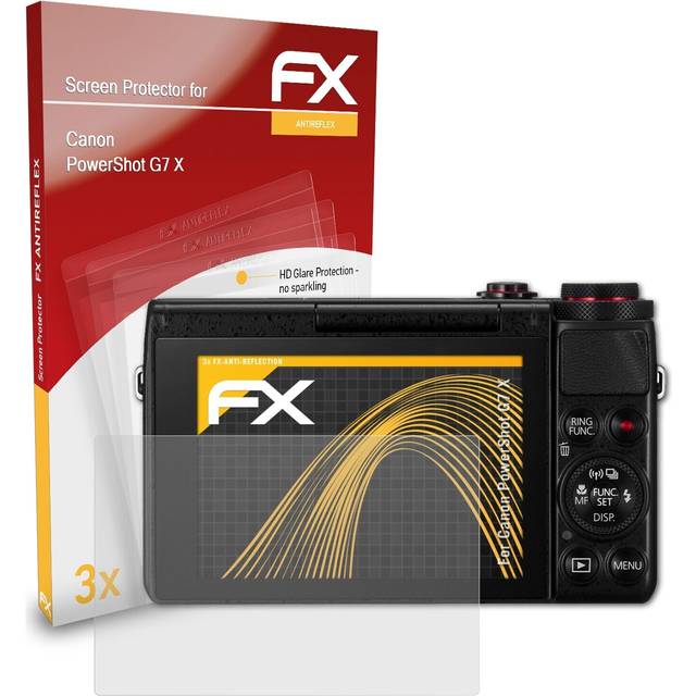 Atfolix 3x screen protection film for canon powershot g7 x matt&shockproof