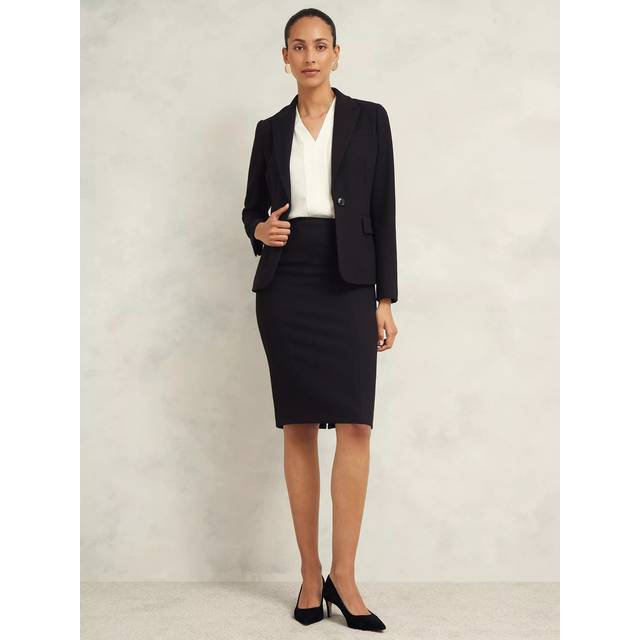 Hobbs Petite Mia Pencil Skirt, Black