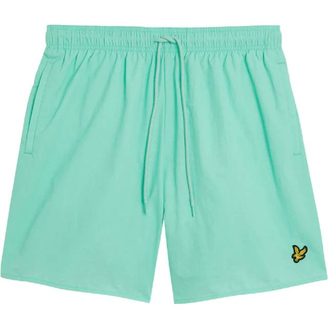 Lyle & Scott, Badkläder, Herr, XL, Läder, Badkläder Plain Badshorts - green (XL)