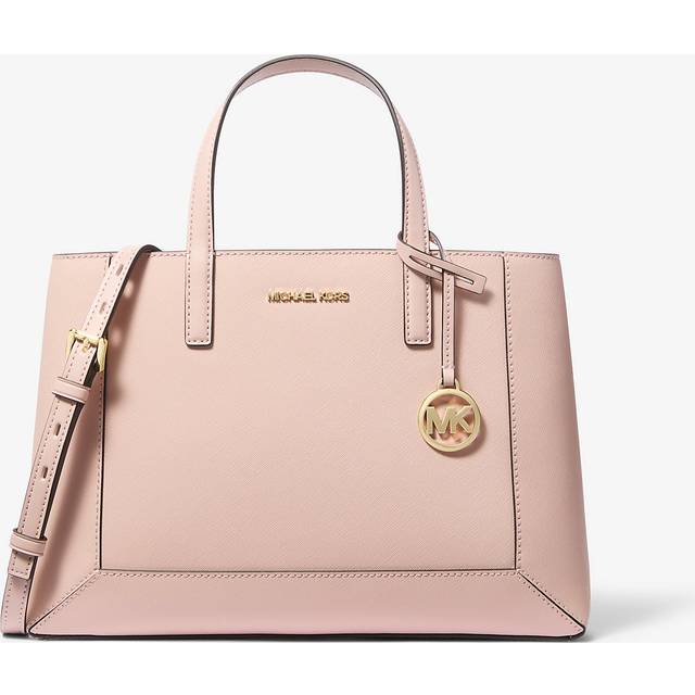 MK Sallie Medium Saffiano Leather Satchel - Pink - Michael Kors - ONE SIZE