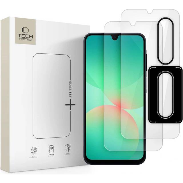 Samsung Galaxy A26 Tech-Protect Glass Set+ Skyddssats - Klar