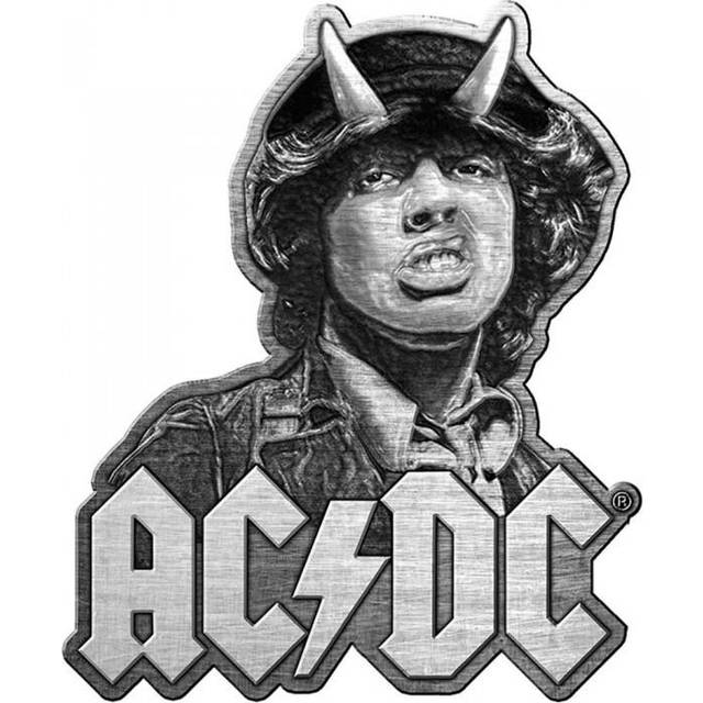 AC/DC Angus Die Cast Badge - Black