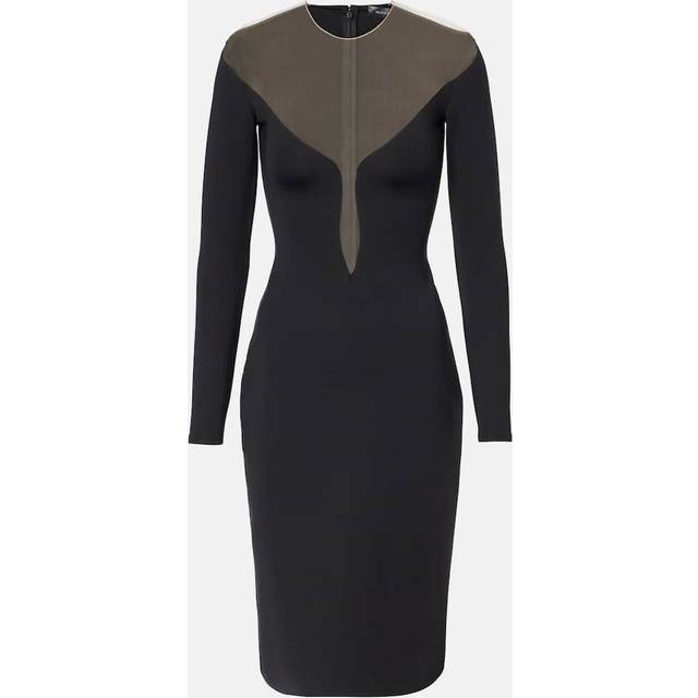 Mugler Plunge minidress - black (UK 18)