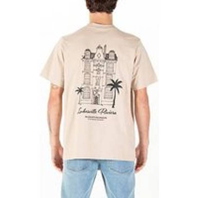Luke 1977 Cannes Graphic Backprint Short Sleeve T-shirt - Cream, Cream, Size M, Men