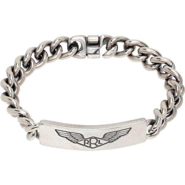 RRL Silver ID Bracelet - SILVER - S