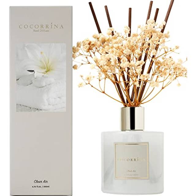 COCORRÍNA Diffusor Home Parfym, 200 ml ren luft med diffuser doftpinnar diffusor, doftdiffusor, Reed diffusor för badrumshylla dekoration