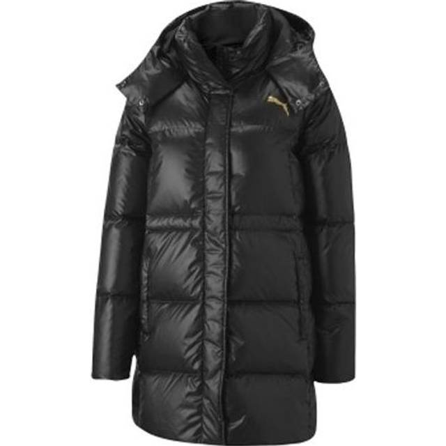 (WMNS) PUMA Cocoon Down Coat 'Black Gold' 585409-01 - Black/Gold