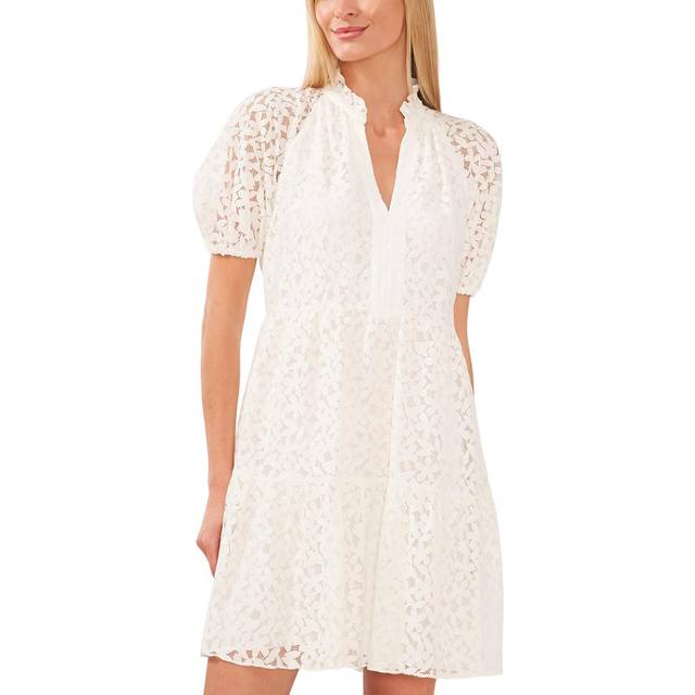 CeCe V Neck Baby Doll Lace Dress