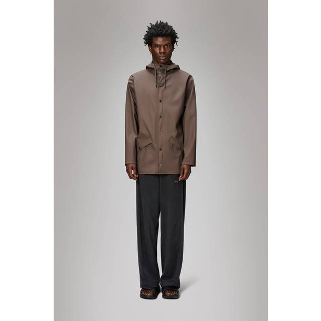 Rains Matte Shell Jacket - S - Brown