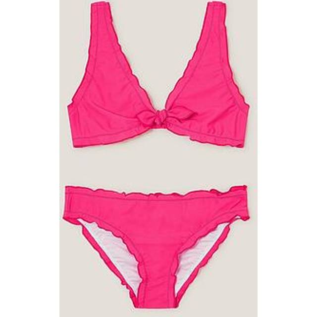 Monsoon Kids' Frill Trim Bikini, Pink