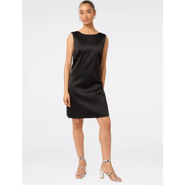 Forever New Petite Ellie Low Bow Back Mini Dress, Black