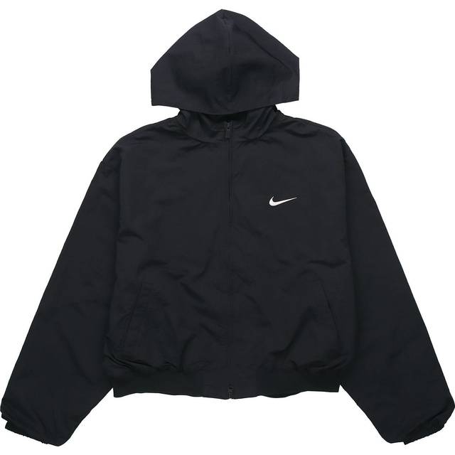 Nike X Fear Of God Hooded Bomber Jacket Black & Fossil BV4408-010 - S