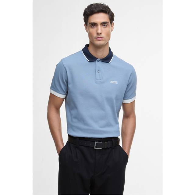 Barbour Howall Polo Shirt in Washed Blue - 2XL